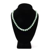 Lot 194 Gorgeous Chinese Jade Necklace, 14k Gold