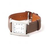 Lot 196 Stunning Hermes Style Heure H Watch, Medium
