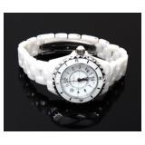 Lot 197 Quartz Chanel J12 Style Watch, White Sapphire