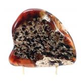 Lot 214 Stunning Unique Natural Amber Slab wStand