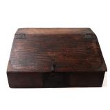 Lot 235 English Oak Slant Table Desk, 17th C.