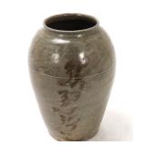 Lot 253 Wonderful Early Korean Ceramic Celadon Incised Jar
