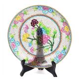 Lot 298 Chinese Plique-a-Jour Enameled Plate
