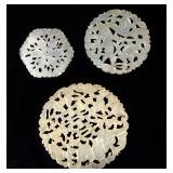 Lot 319 Three Gorgeous Chinese Openwork Plaques