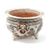 Lot 321 Lively Chinese Porcelain Tripod Planter