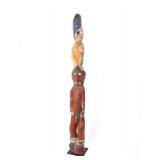 Lot 332 PNG Sepik River Totem Pole, Early 20th c.