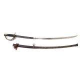 Lot 6 U.S. 1860 Civil War Cavalry Sword & Scabbard