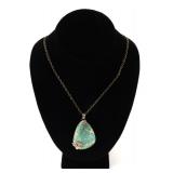 Lot 45 Beautiful Natural Turquoise Drop Pendant