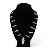 Lot 48 Native American Turquoise & Shell Necklace