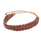 Lot 65 Finely Braided Leather Bracelet