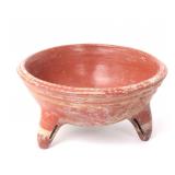 Lot 84 Pre-Columbian Tripod Rattle Bowl, Chupicauro  400 - 100 BC