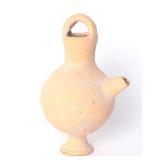 Lot 86 Holyland Ochre Painted  Handled Pouring Vessel