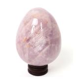 Lot 114 Lovely Egg Shaped Polished Amethyst wStand