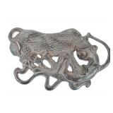 Lot 259 Chinese Bronze Animals & Beasts Fight Plaque