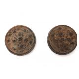 Lot 268 Two Circular Chinese Bronze Mirrors
