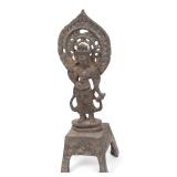 Lot 280 Chinese Bronze Standing Buddha, 500-530 A.D.
