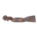 Lot 351 African Wooden Rooster Hat