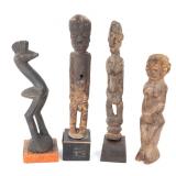 Lot 356 Four African Wood Statues