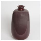 Lot 391 Decorative Purple Glazed Table Vase