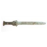 Lot 35 Chinese Bronze Decorated Sword
