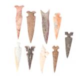 Lot 39 Collection of Hand Knapped Points