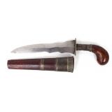Lot 45 Philippines Moro Gunong Dagger w Scabbard