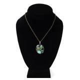 Lot 121 Lovely Large Turquoise in Matrix Pendant Necklace