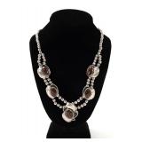 Lot 125 Gorgeous Sterling Silver and Fire Agate Necklace