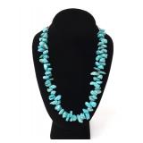 Lot 145 Gorgeous Turquoise Nugget Necklace