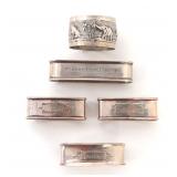 Lot 167 Mixed Set of Sterling Silver Napkin Holders