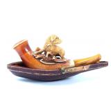 Lot 202 Rare Meerschaum Tobacco Pipe, circa 1800s