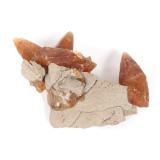 Lot 237 Gorgeous Tooth Calcite Red Quartz Cluster