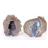 Lot 241 Gorgeous Dugway Geode Bookends