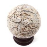 Lot 261 Polished Dinosaur Bone Sphere