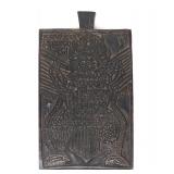 Lot 283 Indonesian Wood Carved Textile Stamp