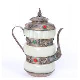 Lot 288 Tibetan Bao Bracelet Inlayed Dragon Teapot