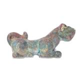 Lot 335 Chinese Metal Jaguar Belt Plaque