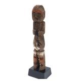 Lot 400 African Wood Carved Statue on Custom Stand