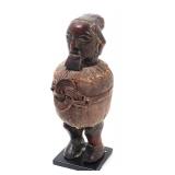 Lot 401 African Matomba Wood & Fabric Figure