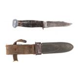 Lot 12 US WWII Mark 1 Knife w Scabbard
