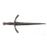 Lot 24 European Left Hand Dagger, 17th c. Style