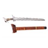 Lot 60 15-Wave Moro Sulu Daganan Kris Sword