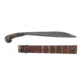 Lot 70 Fine Visayan Ginunting Short Sword & Scabbard