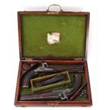 Lot 84 Cased Set of Italian Dueling Pistols