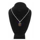 Lot 151 Sericho Pallasite Meteorite Pendant Necklace