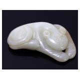 Lot 174 Adorable Chinese Jade Carved Jaguar