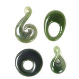 Lot 183 Group of Four Chinese Jade Style Pendants