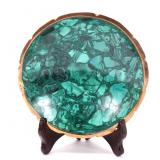 Lot 210 Lovely Natural Malachite Bowl