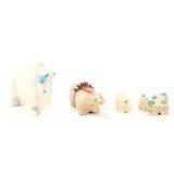 Lot 261 Group of 4 Native American Fetish Animals