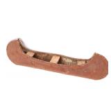 Lot 262 Vintage Birch Bark Model Canoe
